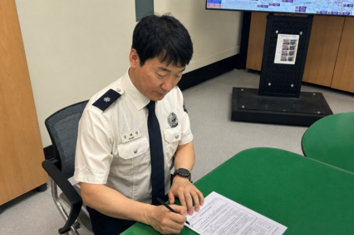강원소방본부 화재대응조사과 강태형 소방관. 강원소방본부 제공