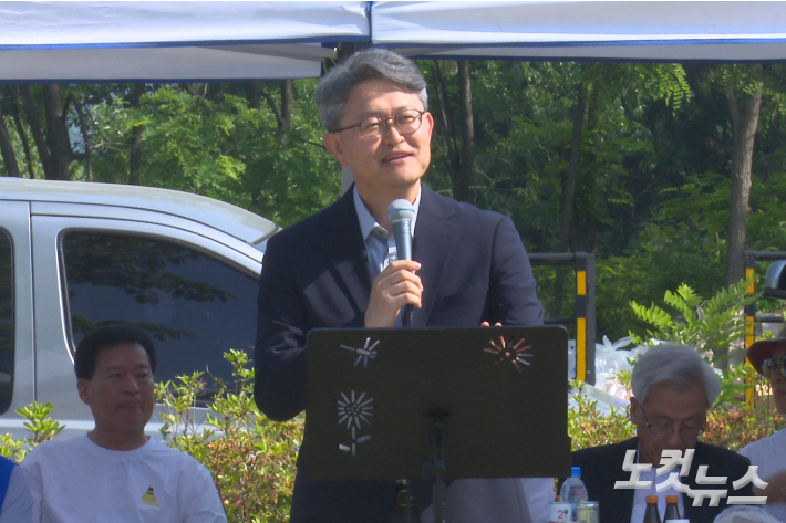 충북노회 교육자원부장 김태우 목사. 충북CBS