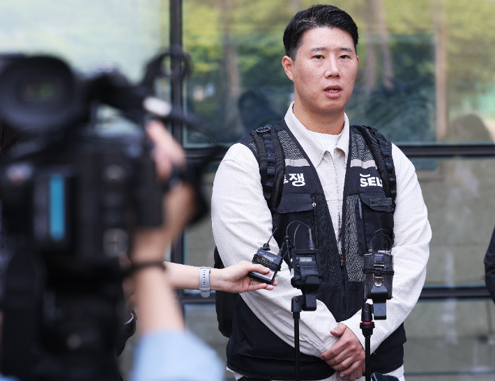 최승호 초기업노조 삼성전자지부 위원장. 연합뉴스