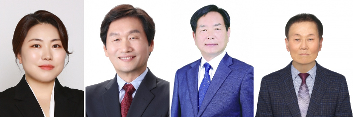 왼쪽부터 김기현, 조현일, 최병국, 김두환 후보. 중앙선관위 제공