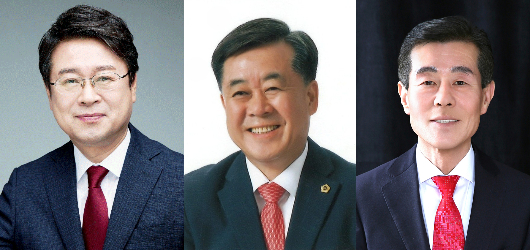 왼쪽부터 연규식, 김희수, 서재원 후보. 선관위 제공