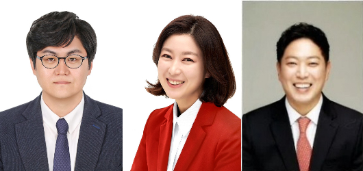 왼쪽부터 김상민, 김하영, 정원석 후보. 선관위 제공