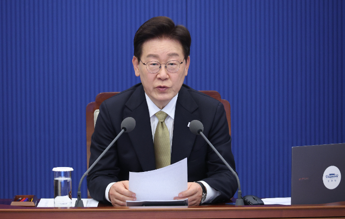 발언하는 이재명 대통령. 연합뉴스