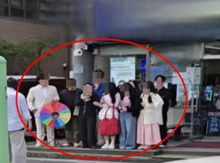 중국인 관광객 불법 알선 모습. 제주도 자치경찰단 제공