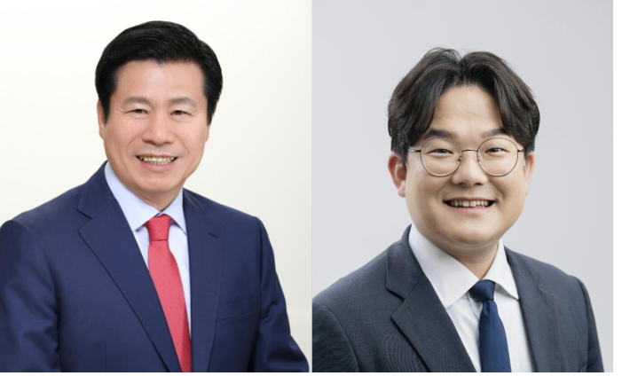류규하 국민의힘 중구청장 후보(왼쪽) 오영준 민주당 중구청장 후보(오른쪽). 중앙선관위 제공