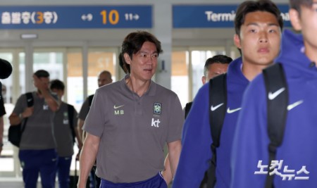 미국 향하는 홍명보