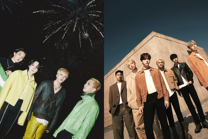 왼쪽부터 그룹 위너, 아이콘. YG엔터테인먼트 제공