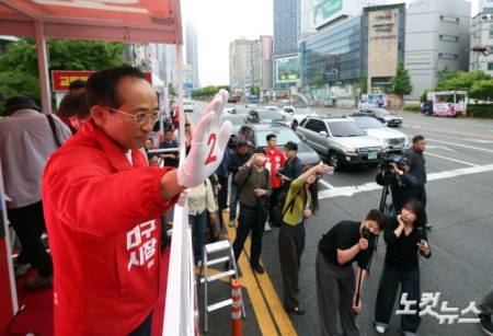 추경호 대구시장 후보, 출근길 인사