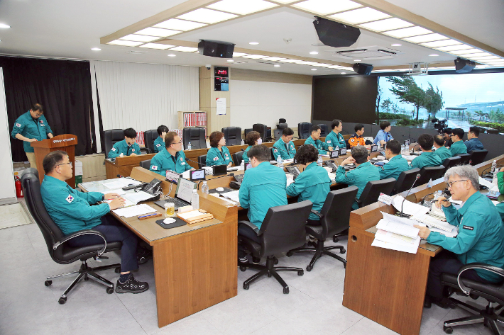 재난대응 안전한국훈련. 창원시 제공 