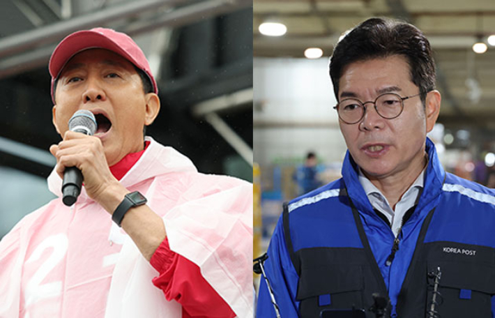 국민의힘 오세훈 서울시장 후보(왼쪽)와 더불어민주당 정원오 서울시장 후보. 연합뉴스