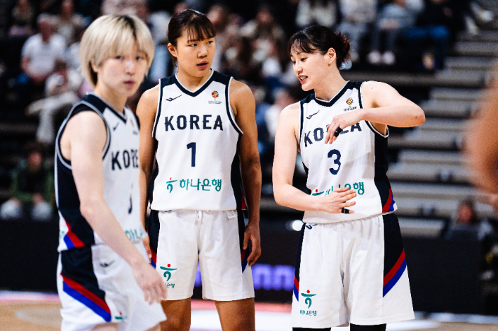 여자 농구 대표팀. 대한민국농구협회 제공