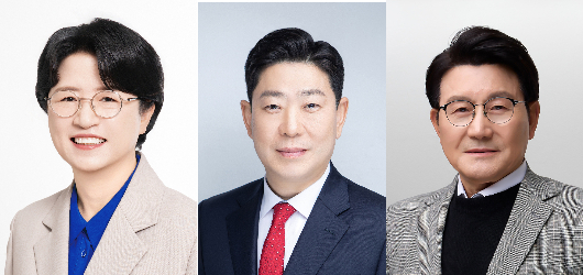 왼쪽부터 박희정, 박용선, 박승호 후보. 선관위 제공