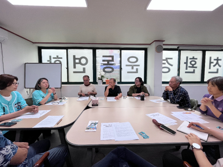 용혜인 기본소득당 대표가 순천환경운동연합과 간담회를 진행하고 있다. 환경운동연합 제공 