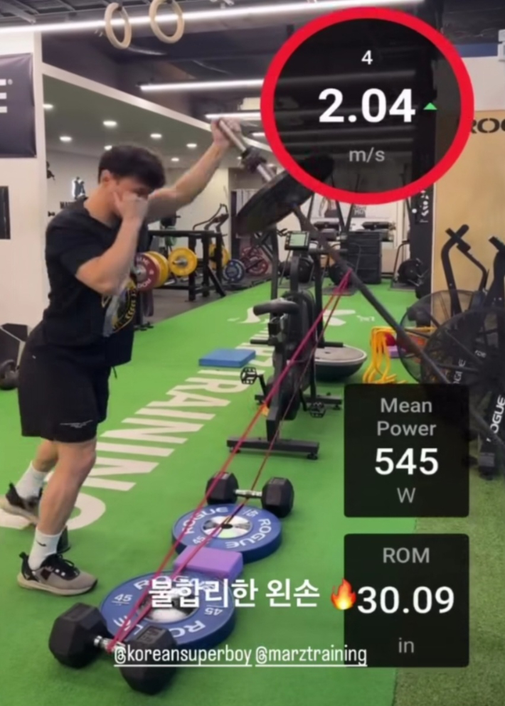 최두호가 산토스전 직후 훈련에 복귀한 모습. 최두호 SNS 영상 캡처