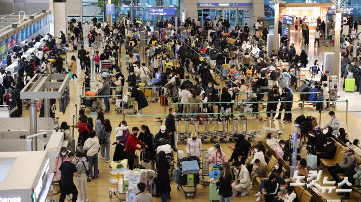인천공항 제1여객터미널. 박종민 기자