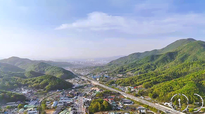 산불감시용 드론이 촬영한 영상. 하남시 제공