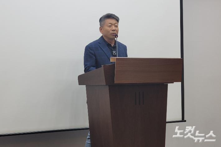 국민의힘 김영환 충북지사 후보 캠프 김동진 수석대변인. 박현호 기자