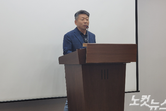 국민의힘 김영환 충북지사 후보 캠프 김동진 수석대변인. 박현호 기자