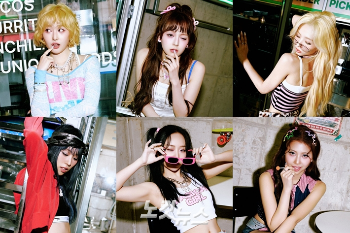 왼쪽부터 시계 방향으로 퀸즈아이 서빈, 서하, 아윤, 키리, 진율, 원채. 빅엔터테인먼트 제공