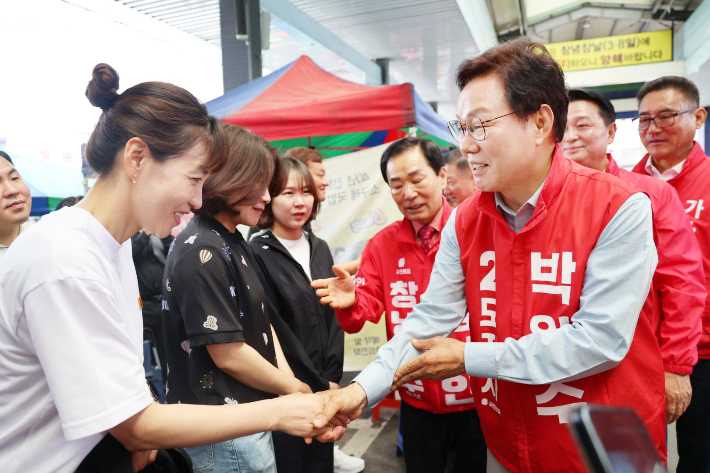 박완수 후보 선거 유세. 박 후보 캠프 제공 