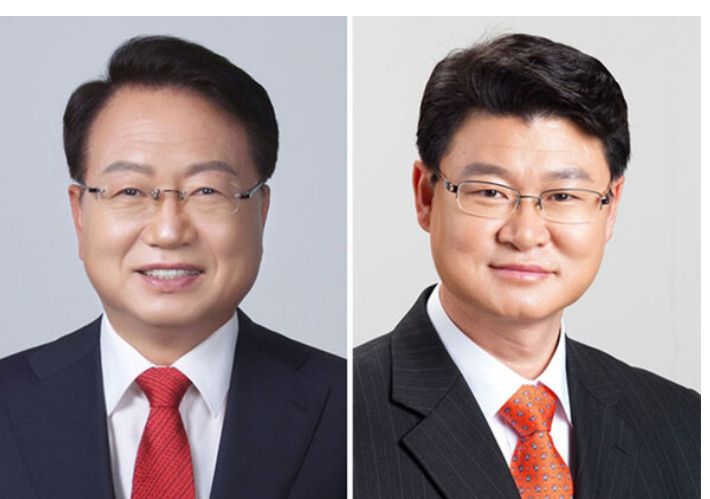 울진군수 선거에 나선 손병복(좌측) 국민의힘 후보와 무소속 황이주 후보. 자료사진
