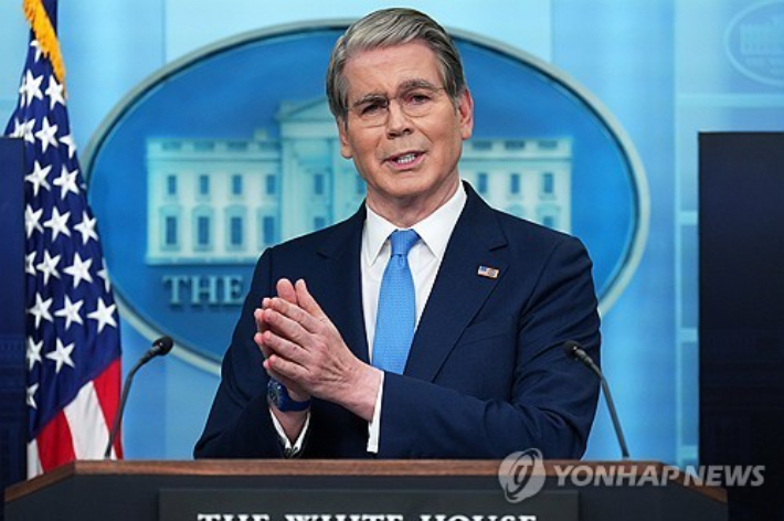 스콧 베선트 미 재무부 장관. 연합뉴스