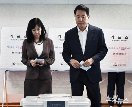 오세훈 서울시장 후보 사전투표