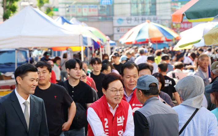 박완수 후보 선거 유세. 박 후보 캠프 제공 