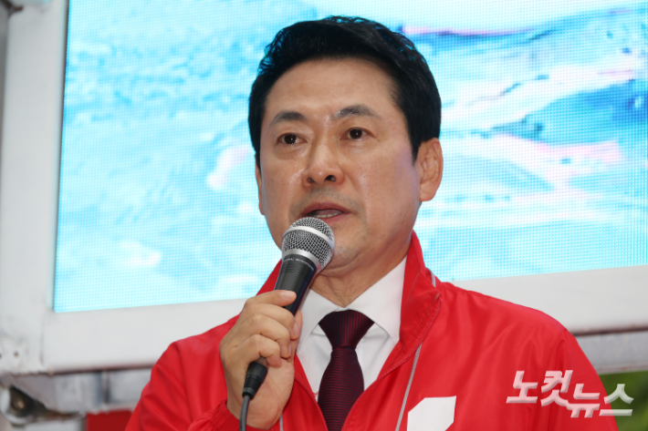 발언하는 국민의힘 장동혁 대표. 윤창원 기자