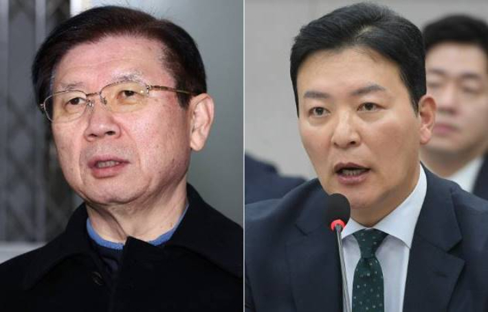 박종준 전 경호처장(왼쪽)·김성훈 경호처 차장. 연합뉴스·윤창원 기자