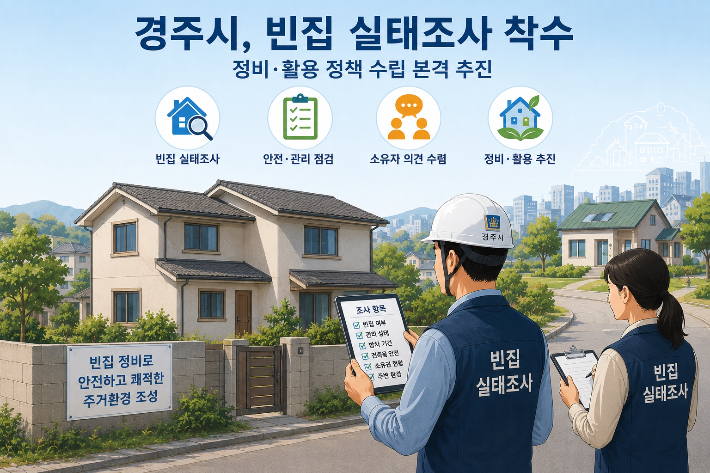 경주시, 방치 빈집 실태조사 실시…정책 수립 체계적 관리