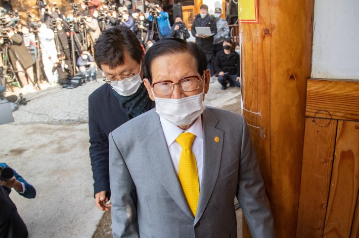 신천지 이만희 교주. 연합뉴스
