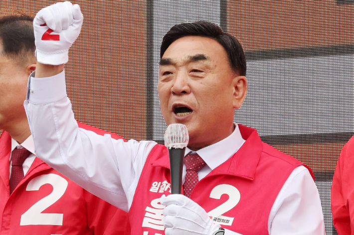 국민의힘 김두겸 울산시장 후보. 연합뉴스