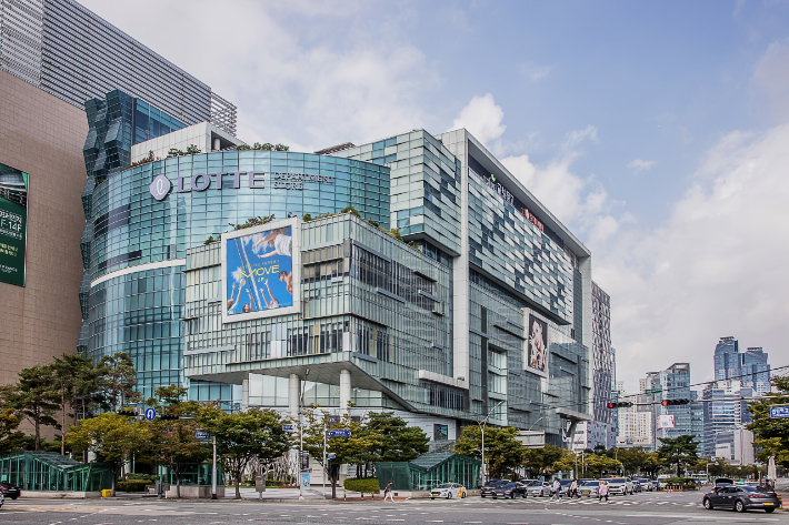 부산 롯데백화점 센텀시티점 전경. 롯데백화점 제공