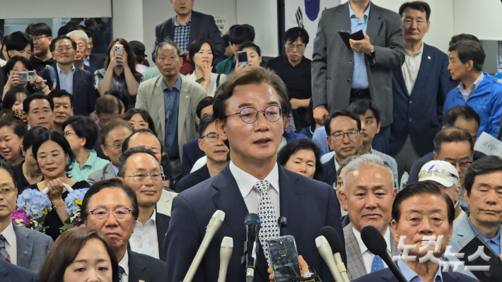 전재부 부산시장 당선인. 송호재 기자