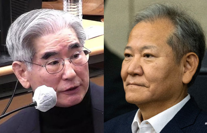 김용현 전 국방부 장관(왼쪽)과 이상민 전 행정안전부 장관. 연합뉴스
