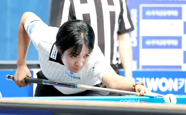 개막전 1회전 탈락의 아픔을 딛고 2차 투어 32강에 합류한 스롱 피아비. PBA 