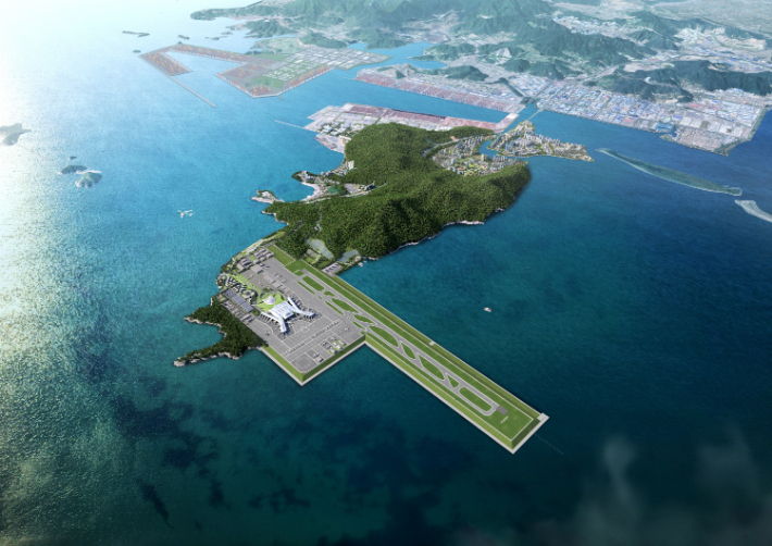 가덕도신공항 조감도. 가덕도신공항건설공단 제공