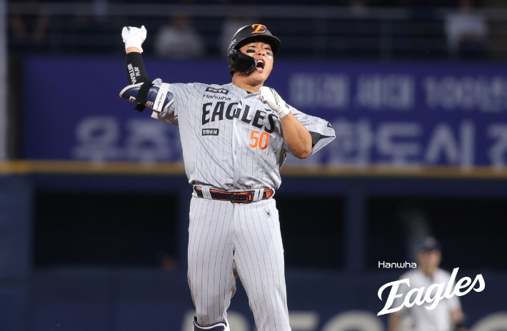 프로야구 5월 MVP에오른 한화 강백호. 한화 이글스  