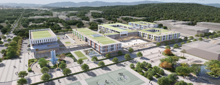 창원기공 미래학교 공간 재구조화 사업 개축 실습동 조감도. 창원기계공고 제공 