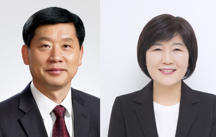 이헌승 국회의원 지역구인 부산진구을 김재운(왼쪽) 시의원과 배영숙(오른쪽) 시의원이 차기 시의회 주요 상임위원장에 거론되고 있다. 부산시의회 제공
