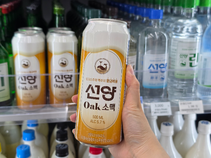 선양소주에서 새롭게 선보이는 선양오크 소맥 캔 제품. 선양소주 제공