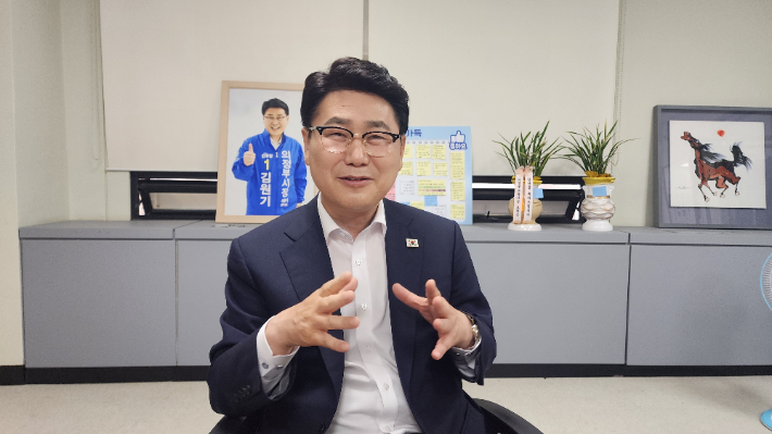 더불어민주당 김원기 의정부시장 당선인. 김 당선인 측 제공