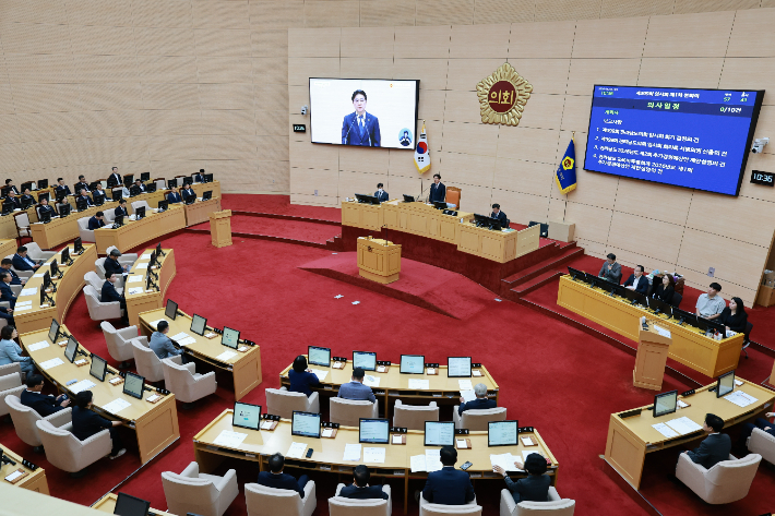 제399회 임시회. 전남도의회 제공