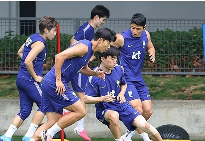 훈련하는 홍명보호. 연합뉴스