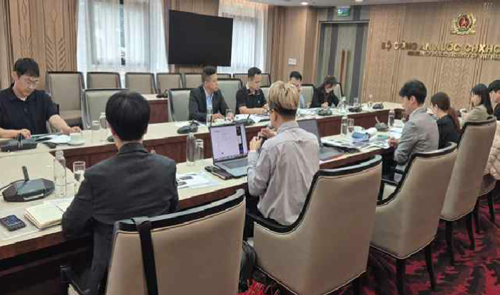 한국-베트남 국제공조 사건 수사 회의. 문체부 제공