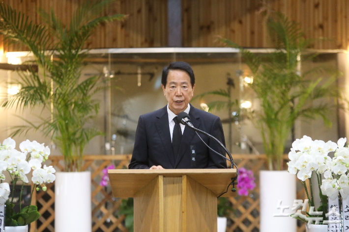 소리기념사업회 공동회장 최원탁 목사가 설교를 전하고 있다. 최화랑 기자