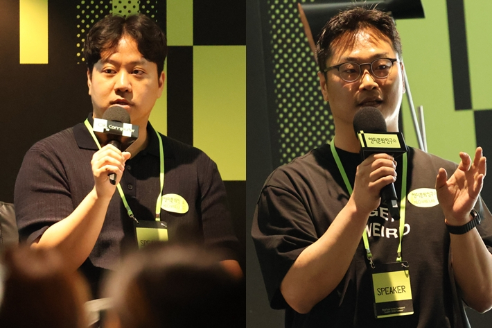 왼쪽부터 이종필 뉴튠 대표, 차우진 엔터문화연구소 대표. 뉴튠 제공