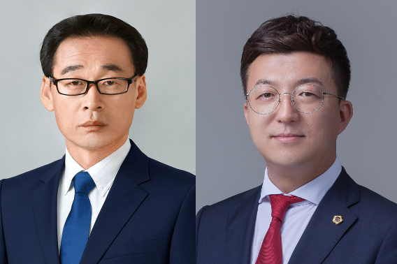 심기보·이태훈 충북도의원 당선인. 충북도선관위 제공