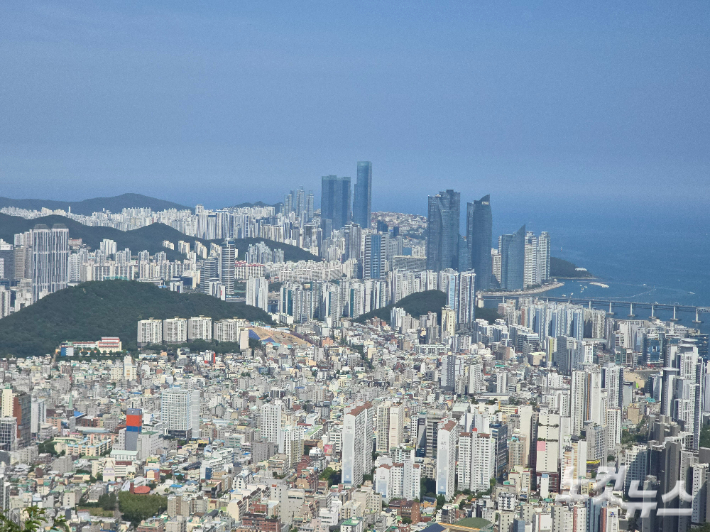 부산 해운대와 수영지역. 송호재 기자